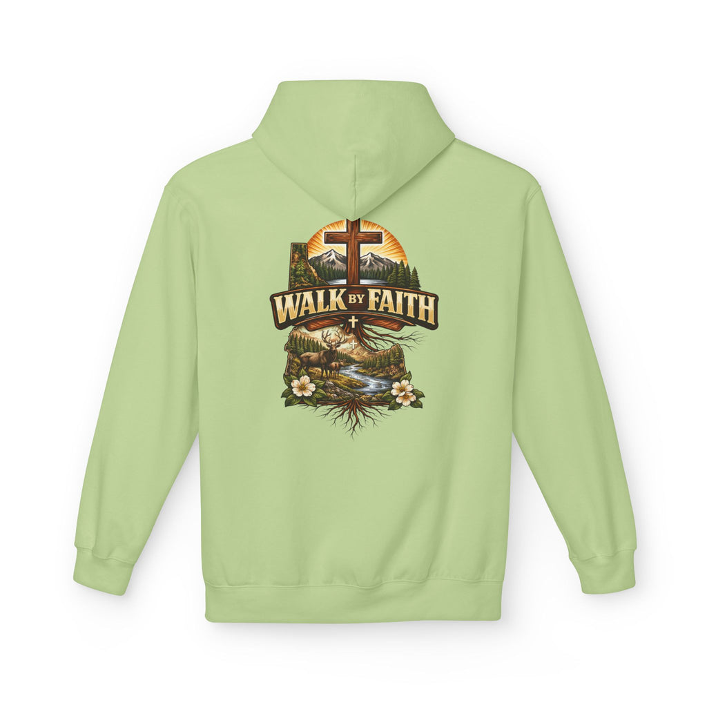 Walk By Faith Hoodie — Christian Cross Faith Pullover