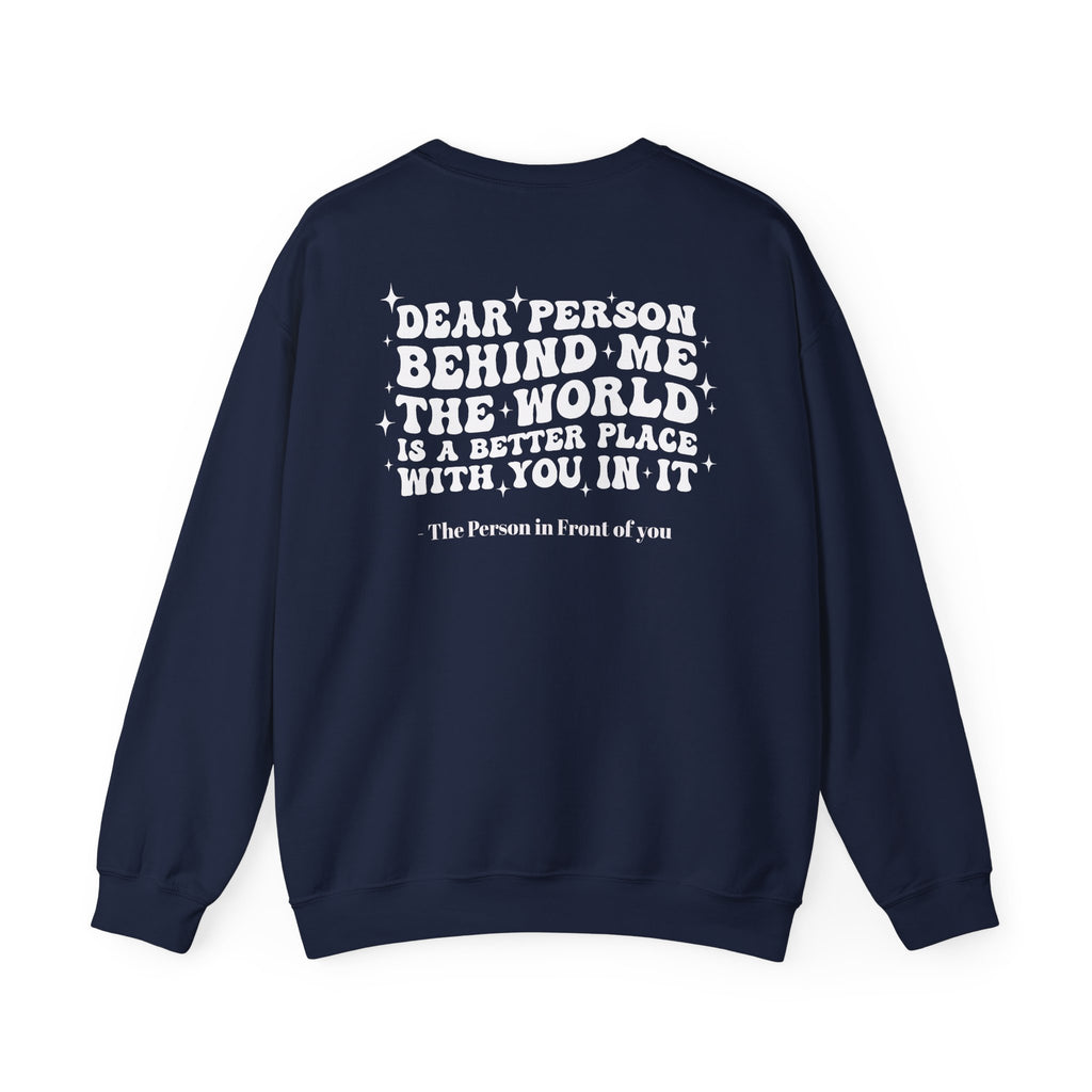 Inspirational Crewneck Sweatshirt — "you are enough" Front & Uplifting Back Message