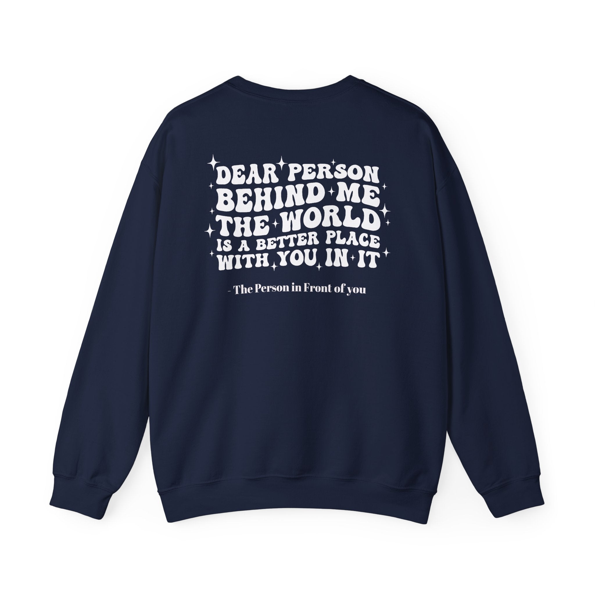 Inspirational Crewneck Sweatshirt — "you are enough" Front & Uplifting Back Message