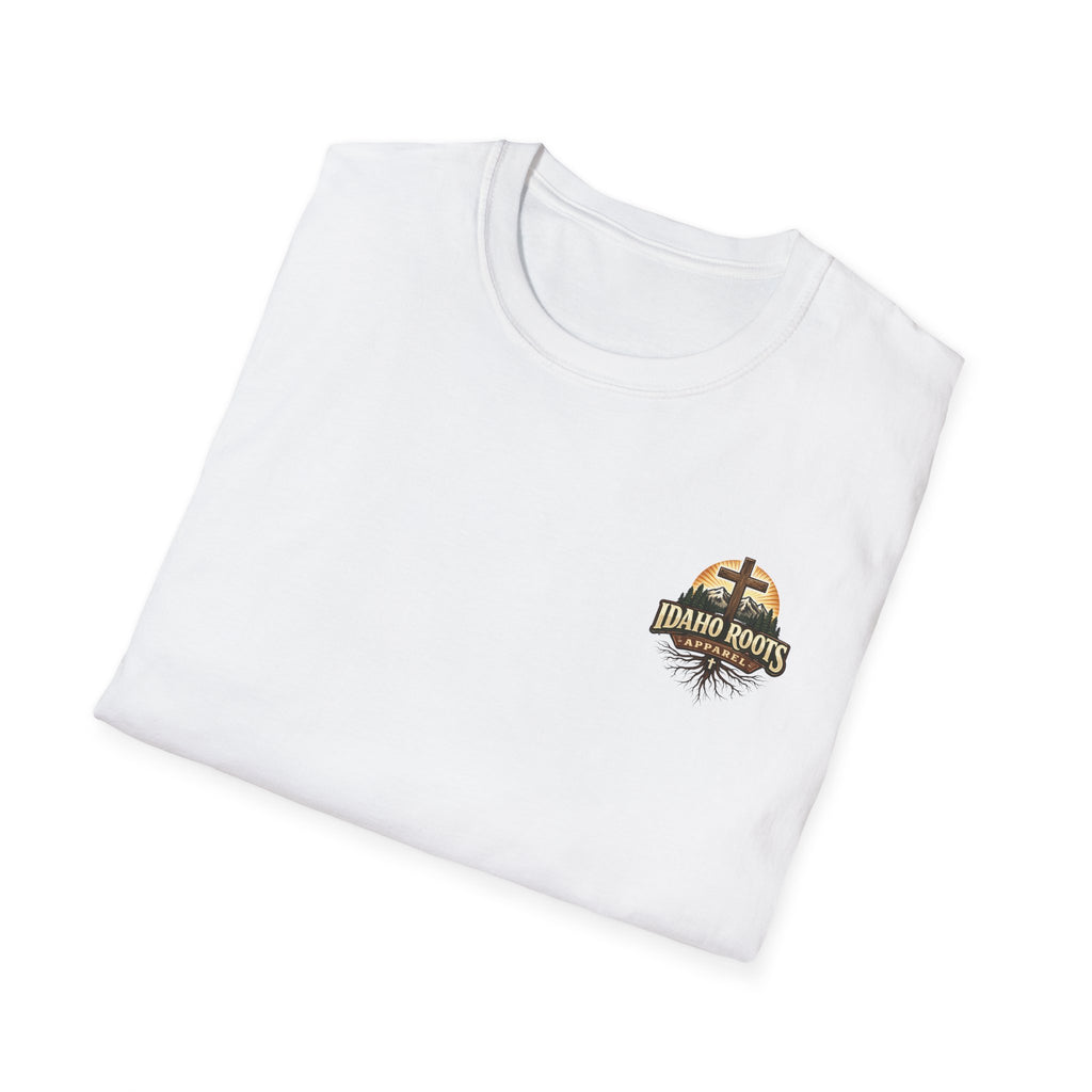 Christian T-Shirt — "Walk by Faith" California Cross Design