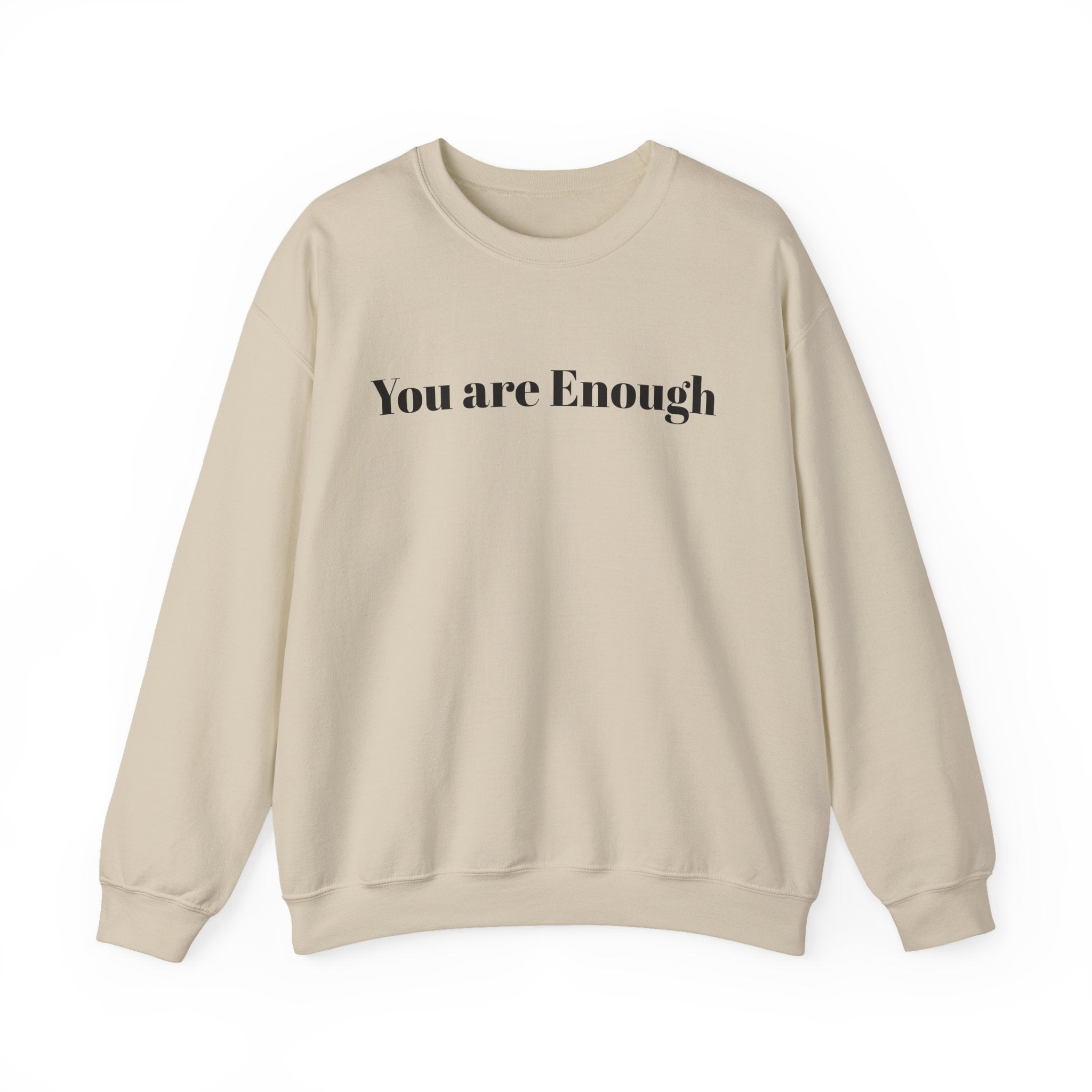 Crewneck Sweatshirt — 'Dear Person Behind Me, The World Is A Better Place With You In It' Inspirational Back Print