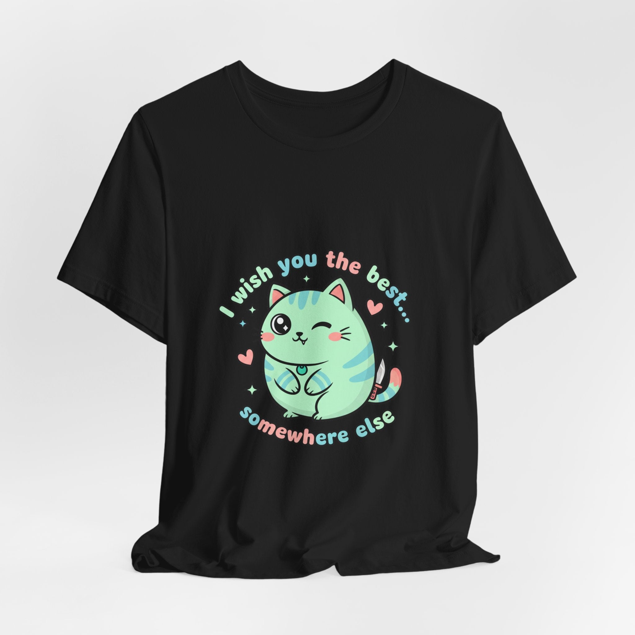 Cute Menacing Cat Tee | kawaii threat, soft grunge cute