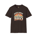 Jesus Saves Bro T-Shirt — Retro Christian Faith Tee