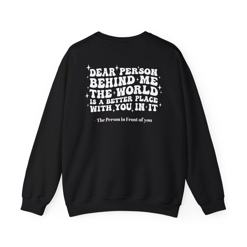 Inspirational Crewneck Sweatshirt — "you are enough" Front & Uplifting Back Message