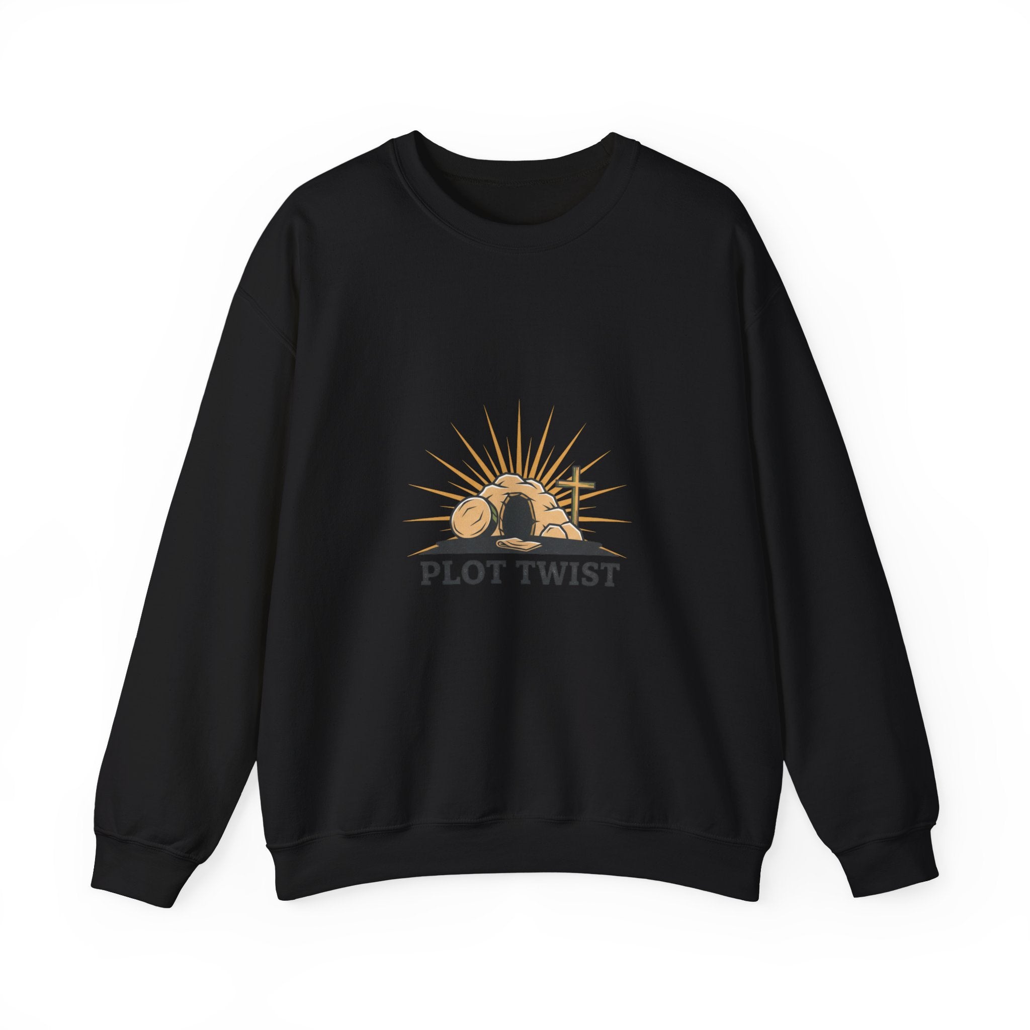 Plot Twist Crewneck Sweatshirt | Christian Easter shirt, He Is Risen design