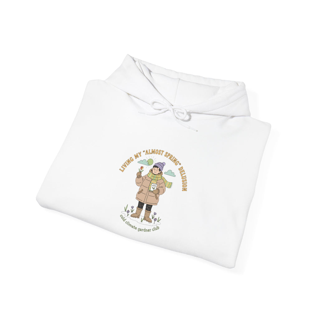 Almost Spring Thaw Humor Hoodie | spring tease, winter spring meme