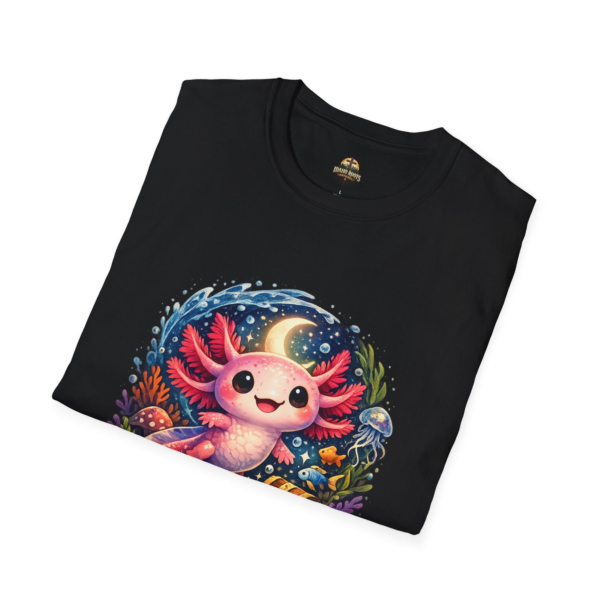 Cute Axolotl T-Shirt — Kawaii Axolotl Graphic Tee