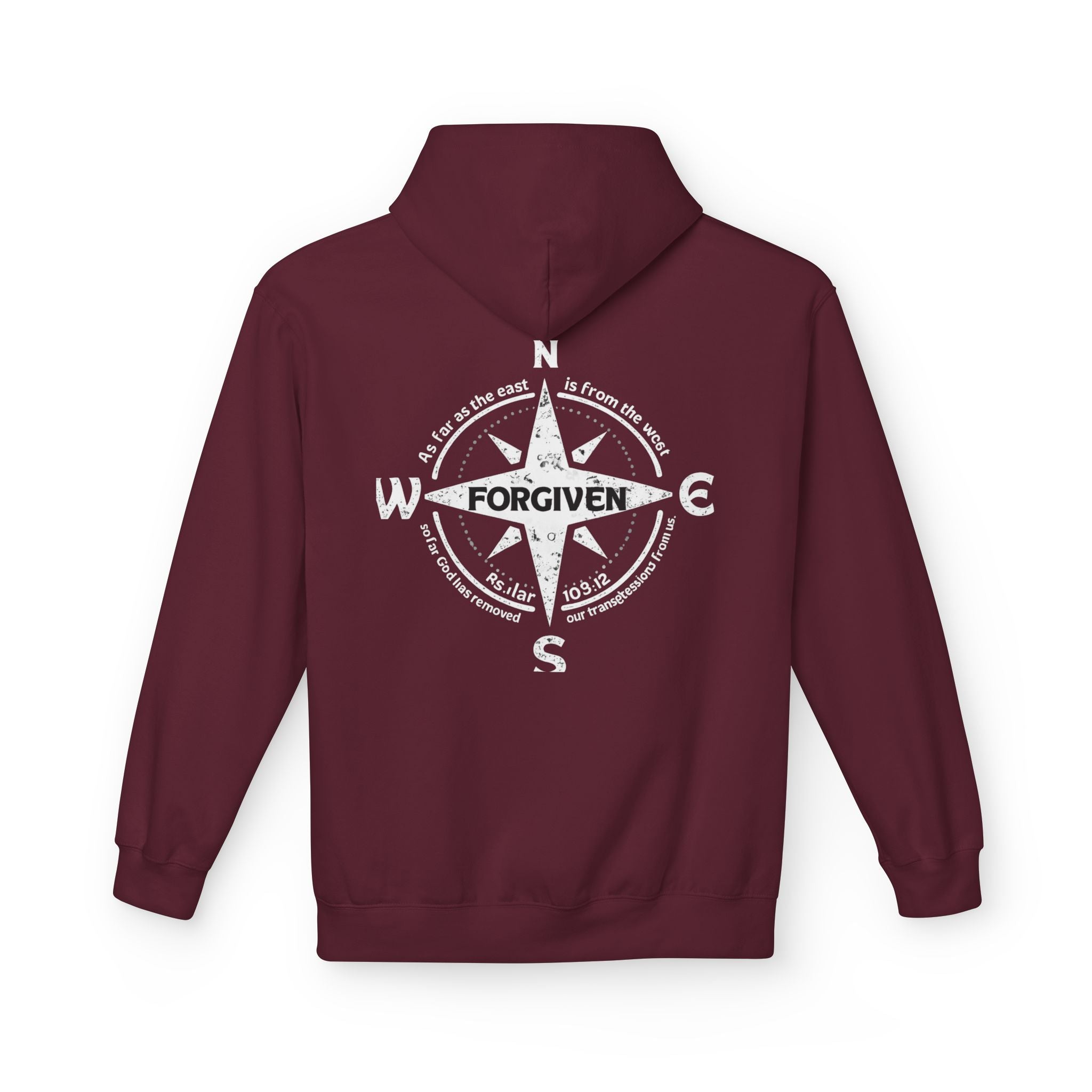 Forgiven Graphic Hoodie — Subtle Christian Faith Pullover