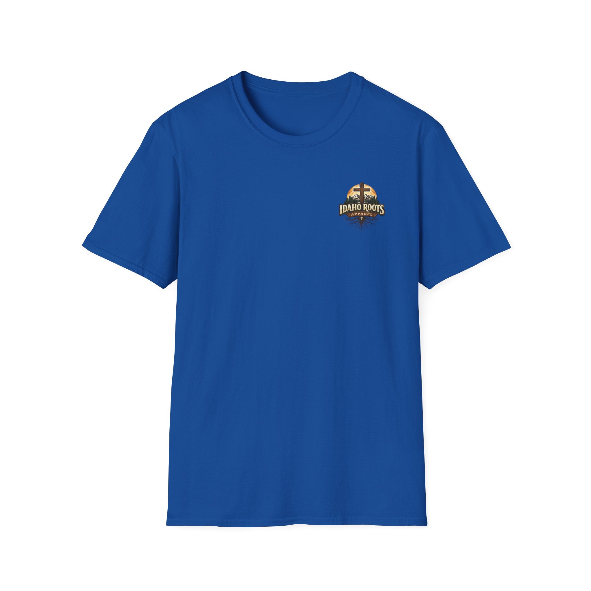 Christian T-Shirt — "Walk by Faith" California Cross Design