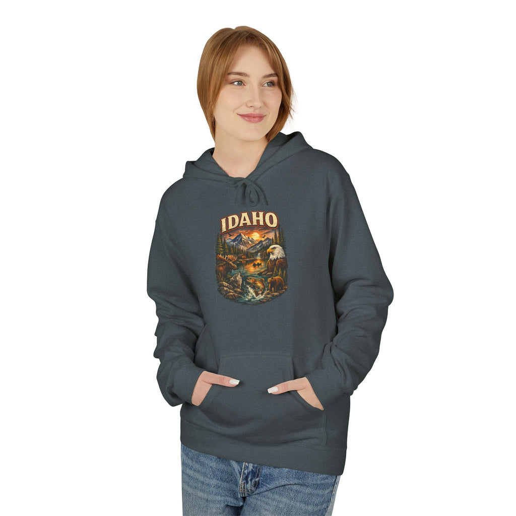 Hoodie - Retro 'Idaho' Scenic Landscape Hoodie
