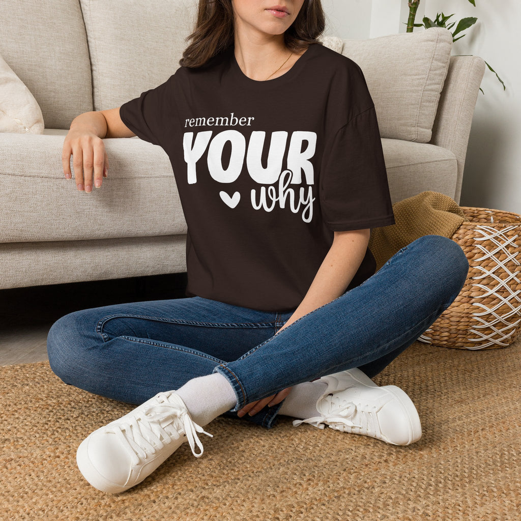 Remember Your Why T-Shirt — Inspirational Motivational Tee for Everyday Wear