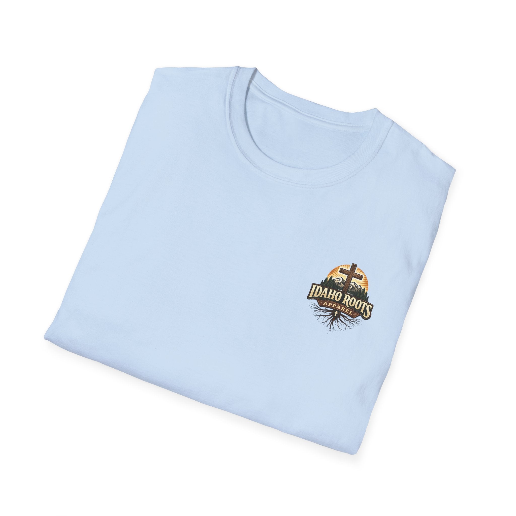 Christian T-Shirt — "Walk by Faith" California Cross Design