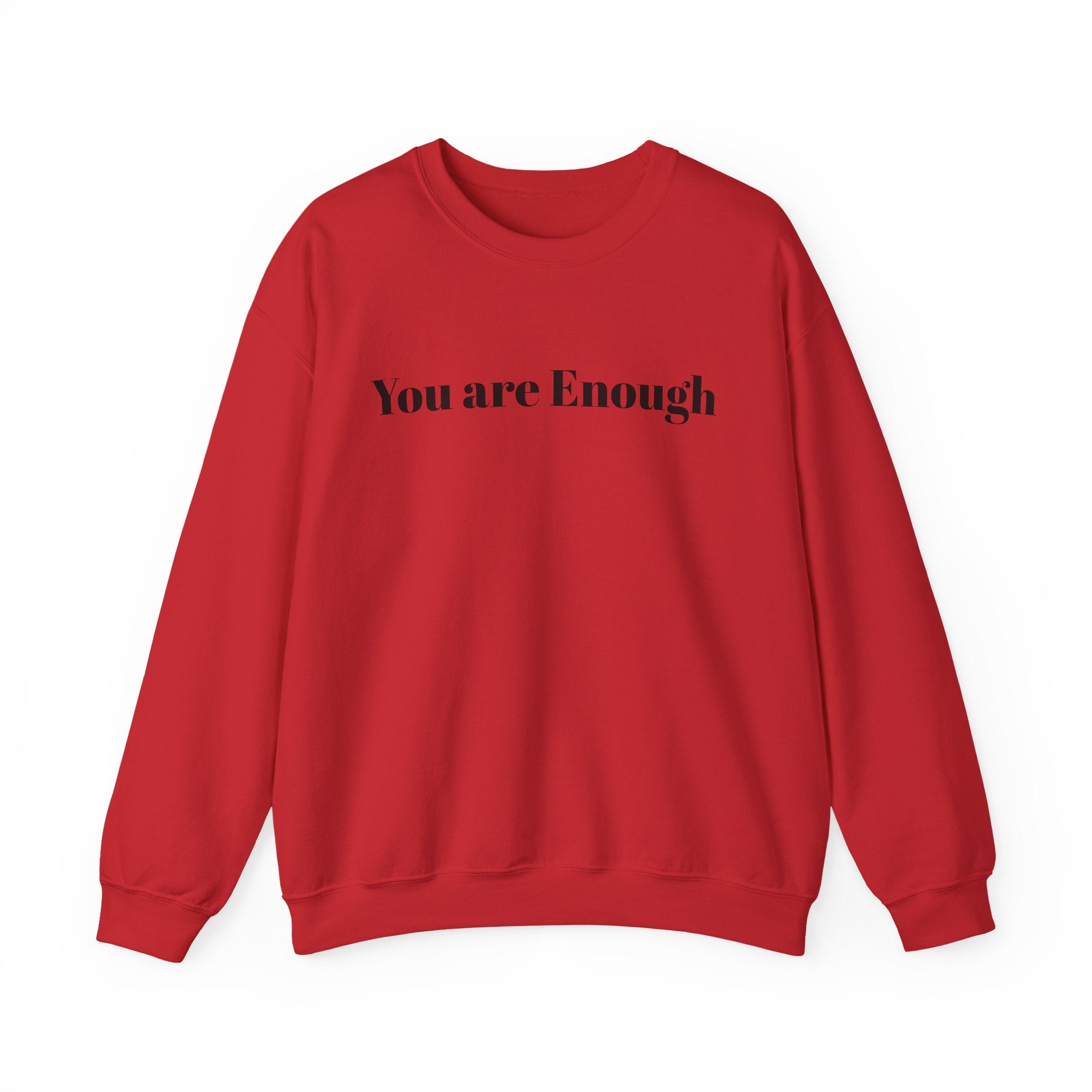 Crewneck Sweatshirt — 'Dear Person Behind Me, The World Is A Better Place With You In It' Inspirational Back Print