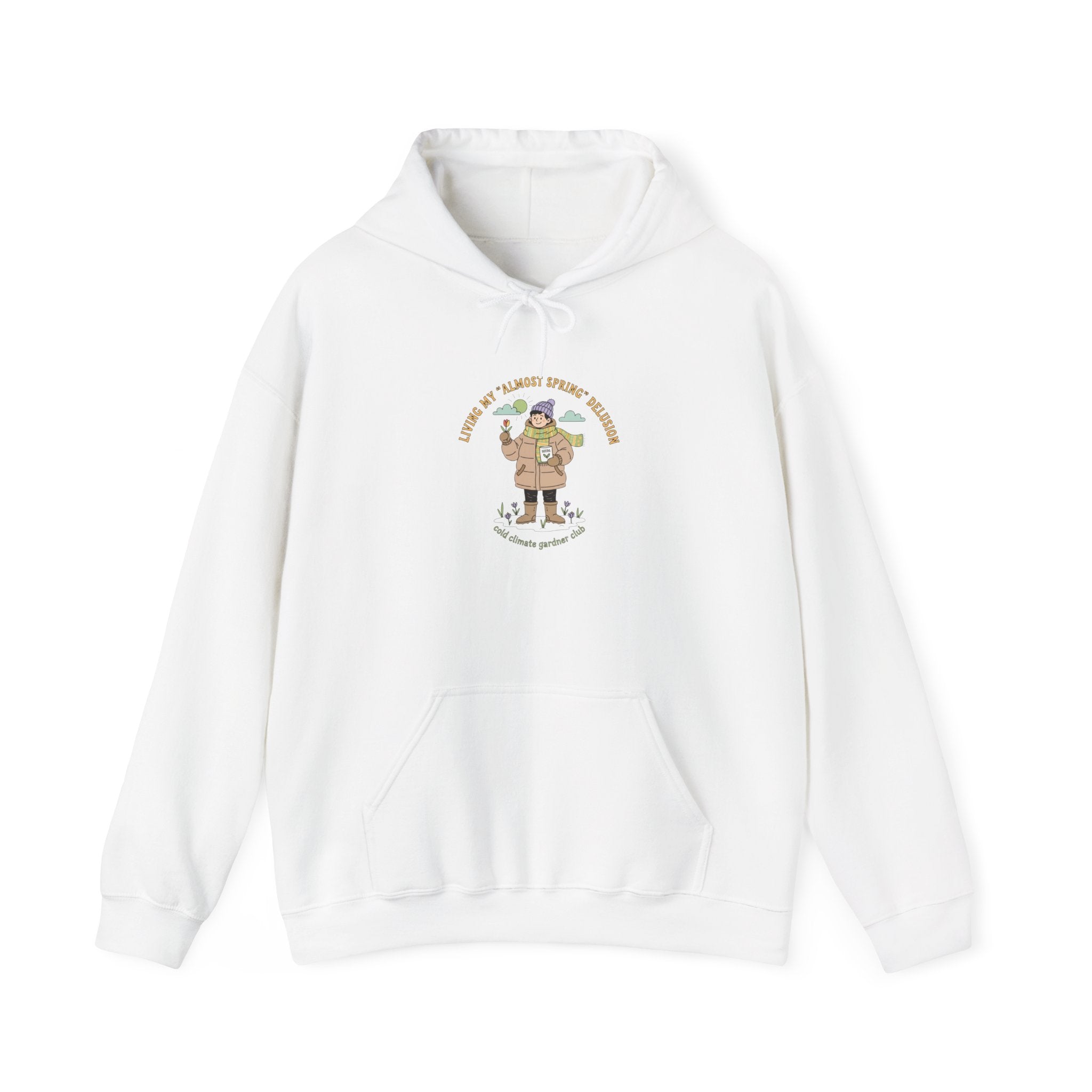 Almost Spring Thaw Humor Hoodie | spring tease, winter spring meme
