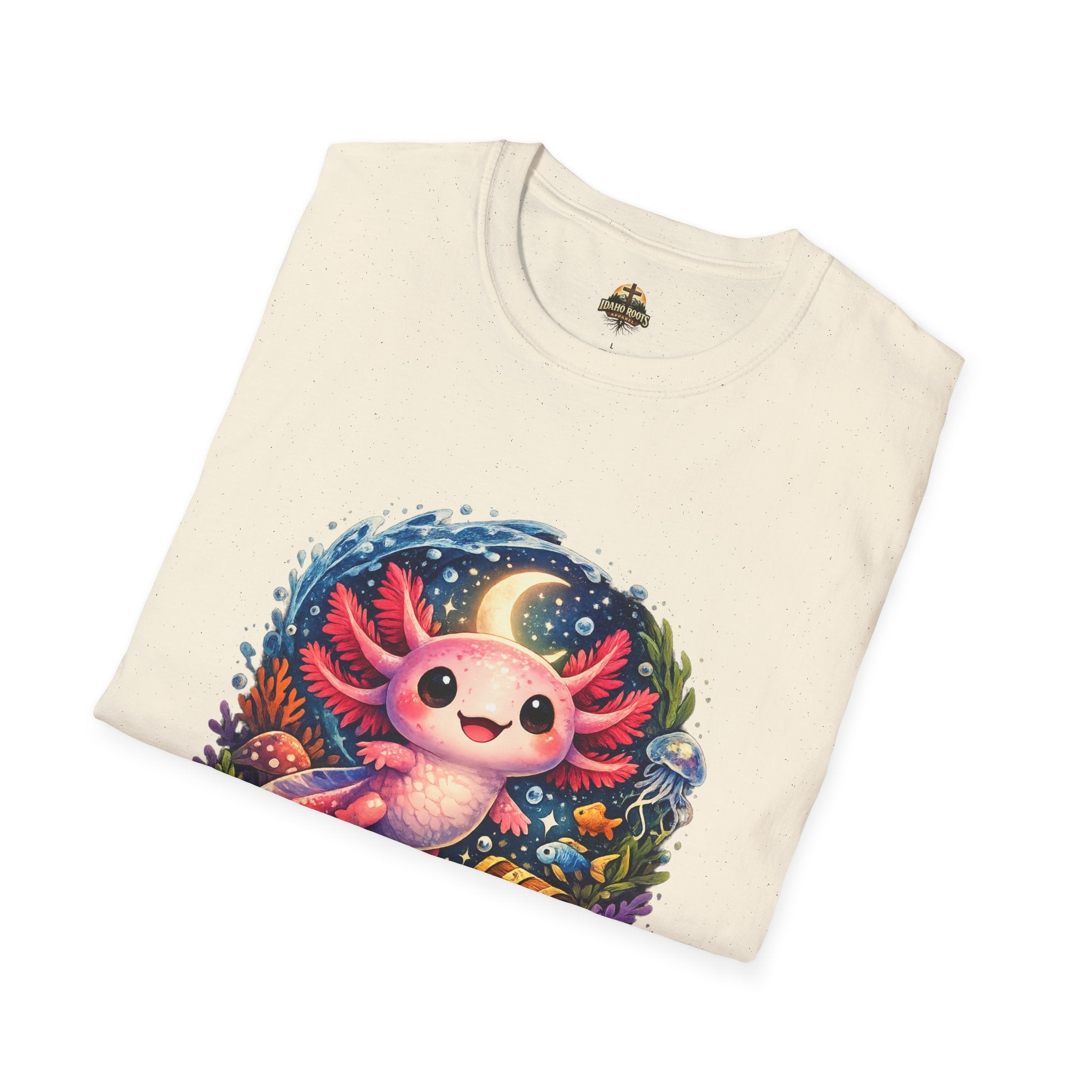 Cute Axolotl T-Shirt — Kawaii Axolotl Graphic Tee