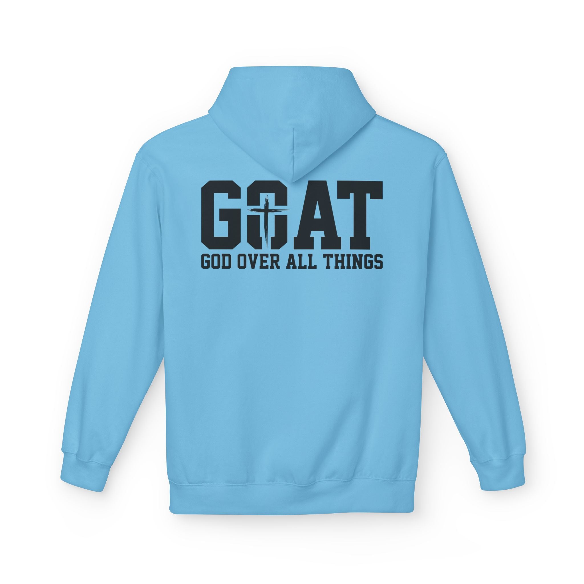 GOAT God Over All Things Hoodie – Christian Hoodie – Faith Hoodie – Religious Sweatshirt – Inspirational Hoodie – Jesus Hoodie – Christian Gift