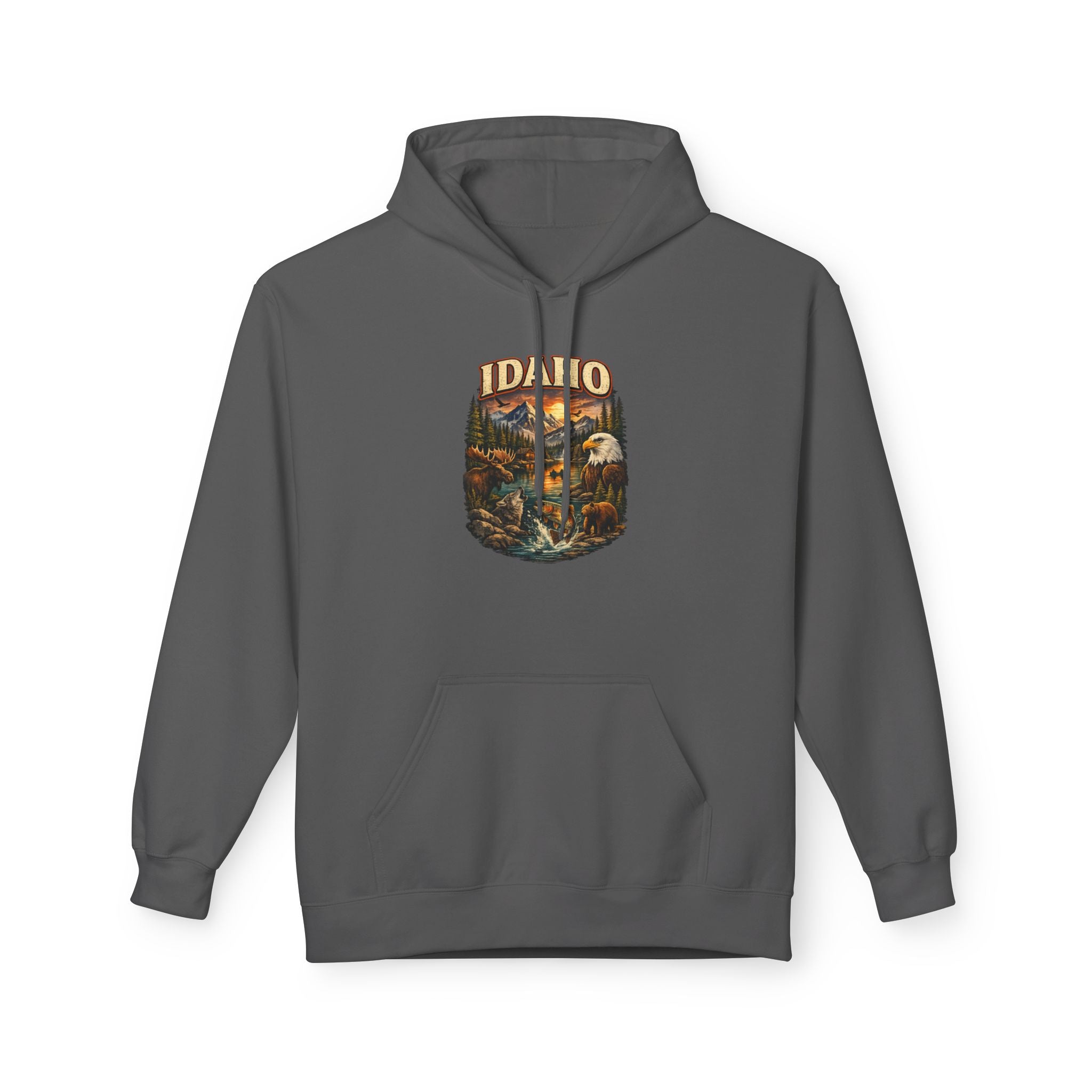 Hoodie - Retro 'Idaho' Scenic Landscape Hoodie