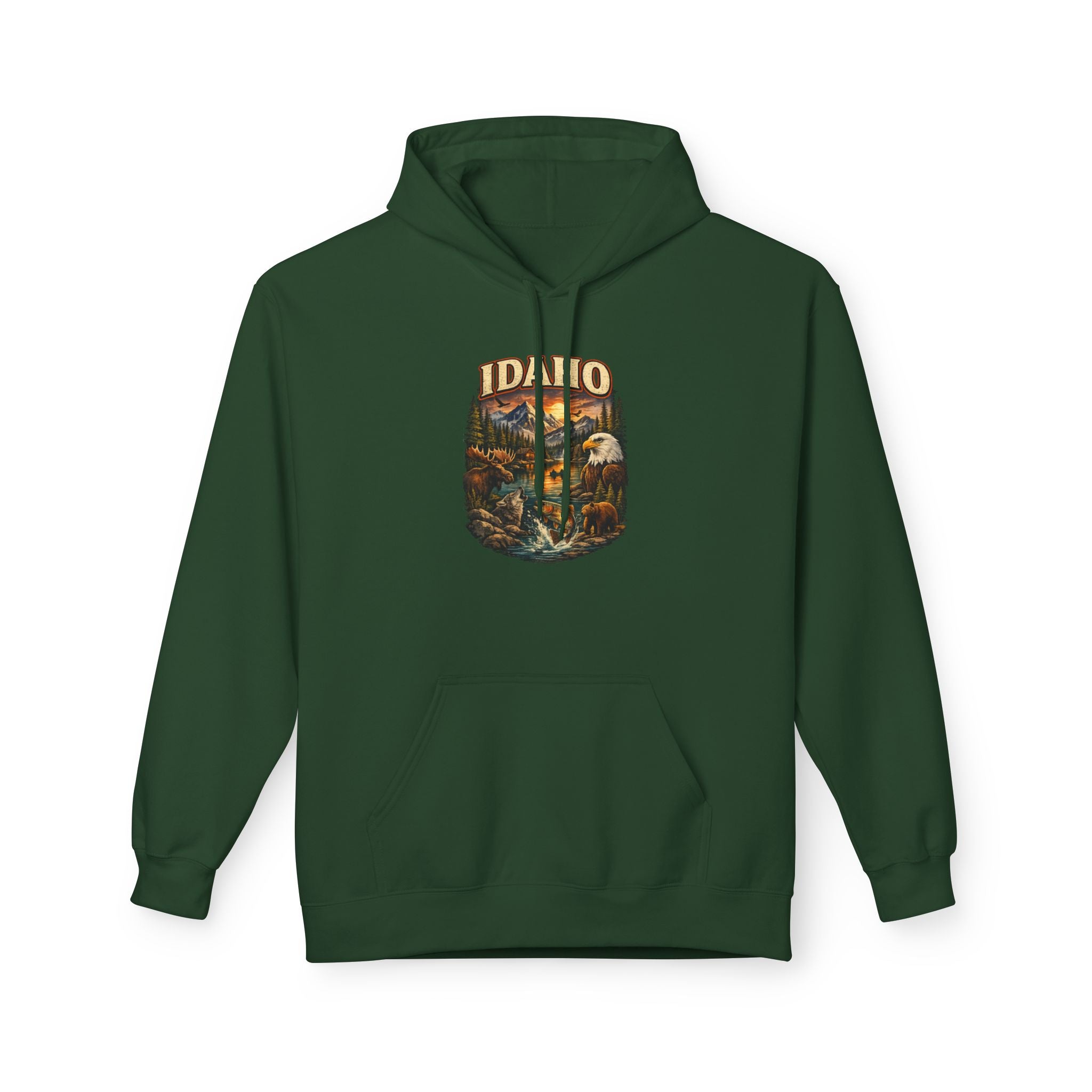 Hoodie - Retro 'Idaho' Scenic Landscape Hoodie